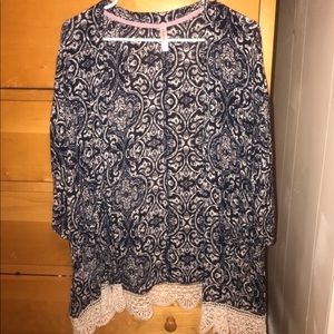 Xhilaration lace trim kimono